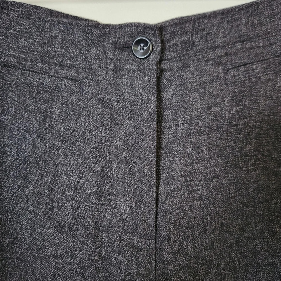 Woolrich | High Waist Straight Leg Onyx Heather Trouser Dress Pants - Size 6 - Picture 4 of 10